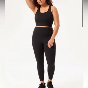 Girlfriend Collective Set: compressive high-rise legging & Paloma racerback bra
